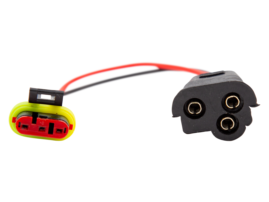 3 Pin Weather Pack Amp To PL3 Female Connector Heavy Duty Lighting