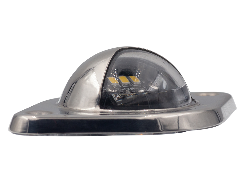 LED License Plate Light with SS Bezel Heavy Duty Lighting