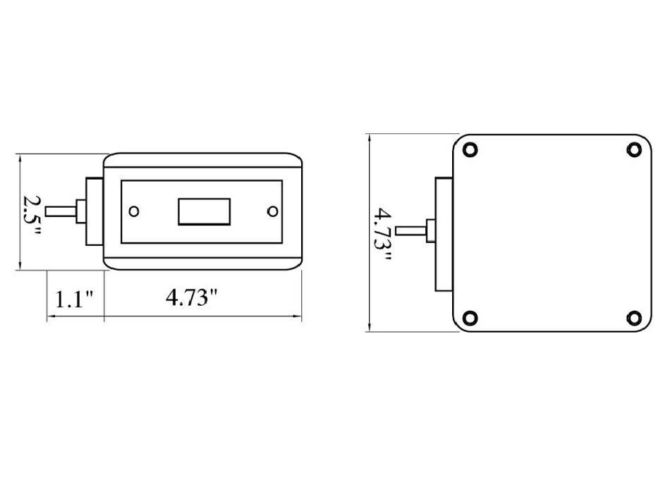 Single Post 5" Pedestal Park Turn Light Right… Heavy Duty Lighting