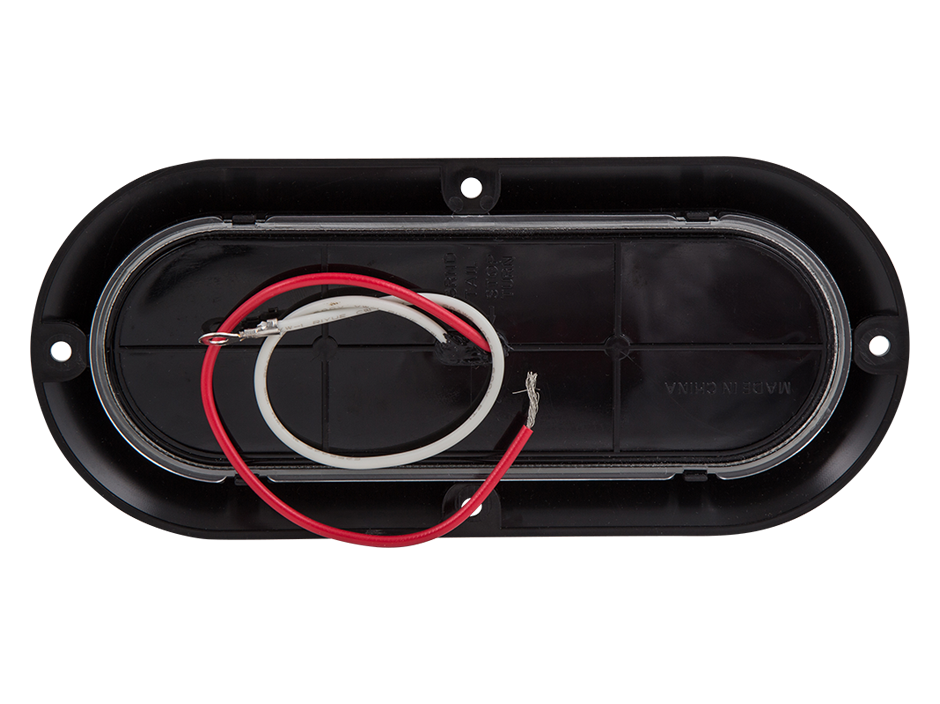 6" Oval Surface Mount Back Up Light with Black… Heavy Duty Lighting