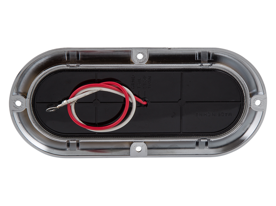 6" Oval Surface Mount Back Up Light with Chrome… Heavy Duty Lighting