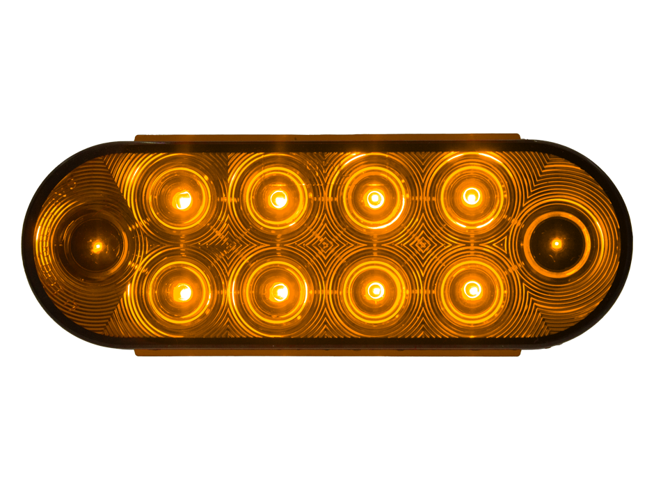 6" Oval Park Turn with AMP Connector Heavy Duty Lighting