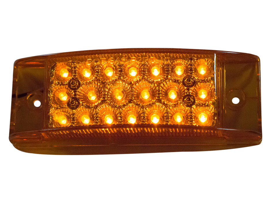 2" X 6" Rectangular Clearance Marker Light Heavy Duty Lighting