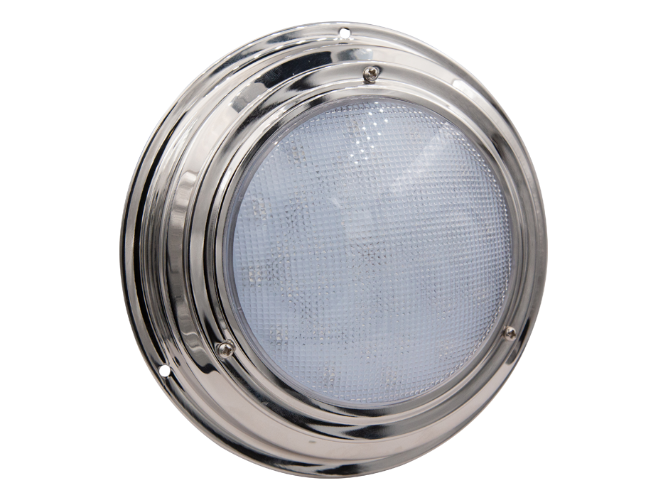 7" Round Stainless Steel Interior Dome Light… Heavy Duty Lighting