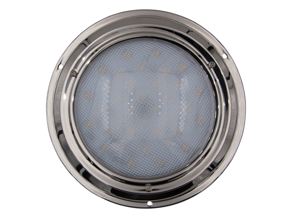 7" Round Stainless Steel Interior Dome Light… Heavy Duty Lighting