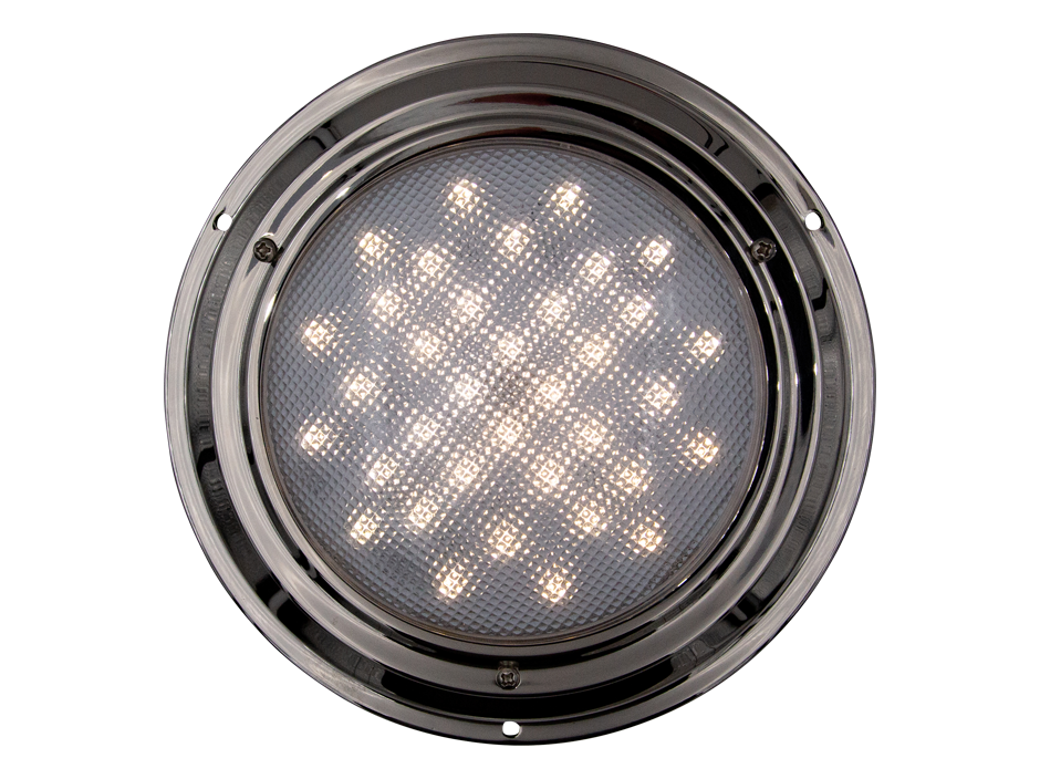 7" Round Stainless Steel Interior Dome Light… Heavy Duty Lighting