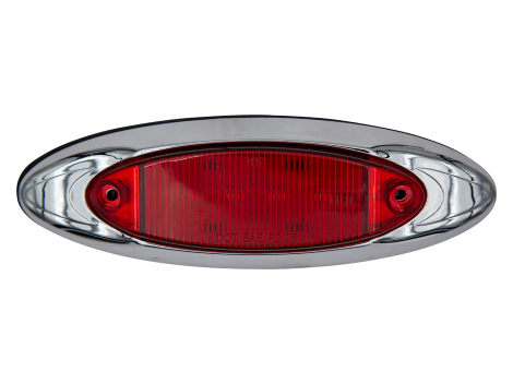 6" Oval Clearance Marker Light with Chrome Bezel - Heavy Duty Lighting (en-US) Products