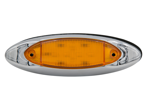 6" Oval Clearance Marker Light with Chrome Bezel - Heavy Duty Lighting (en-US) Products