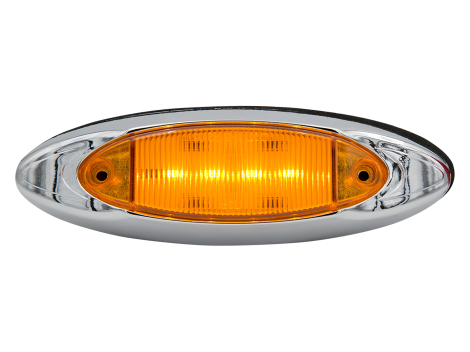 6" Oval Clearance Marker Light with Chrome Bezel - Heavy Duty Lighting (en-US)