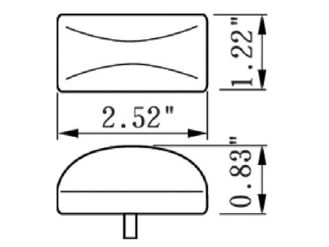 2.5" Rectangular Clearance Marker Light - Heavy Duty Lighting (en-US)