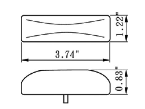4" Rectangular Clearance Marker Light - Heavy Duty Lighting (en-US)