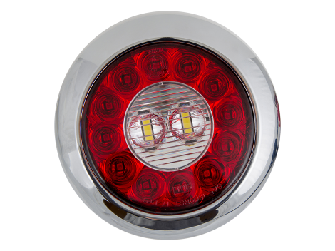 4" Round Surface Mount Combination Stop Tail Turn with Backup Light - Heavy Duty Lighting (en-US) Products