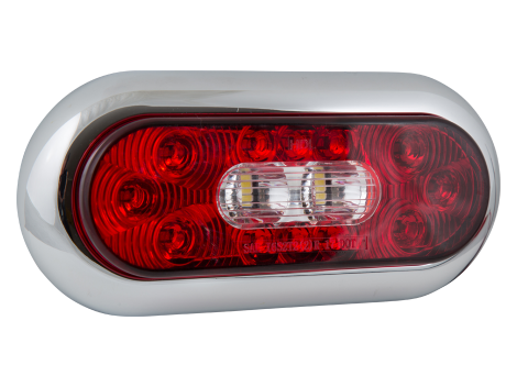 6" Oval Surface Mount Combination Stop Tail Turn with Backup Light - Heavy Duty Lighting (en-US)