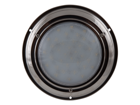 7" Round Stainless Steel Interior Dome Light with No Switch - Heavy Duty Lighting (en-US) Products