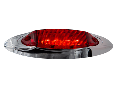 6" Oval Clearance Marker Light with Chrome Bezel - Heavy Duty Lighting (en-US)