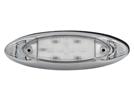 6" Oval Clearance Marker Light with Chrome Bezel - Heavy Duty Lighting (en-US)