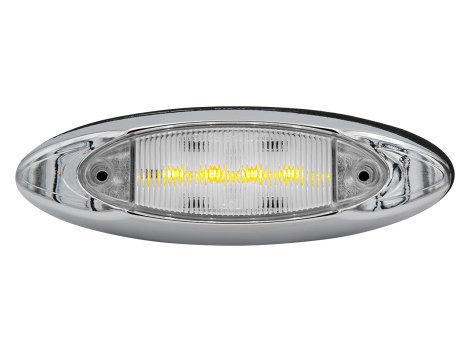 6" Oval Clearance Marker Light with Chrome Bezel - Heavy Duty Lighting (en-US) Products