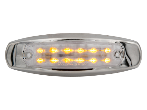 6" Clearance Marker Light with Stainless Trim - Heavy Duty Lighting (en-US)