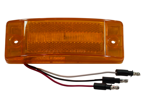 2" x 6" Reflex Auxiliary Turn Clearance Marker Light with 3 Wires - Heavy Duty Lighting (en-US) Products