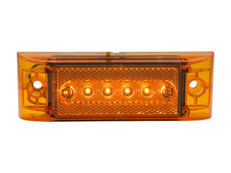 2" x 6" Rectangular Reflex Lens Clearance Marker Light | 2-wire - Heavy Duty Lighting (en-US)