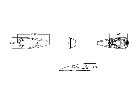 Kenworth® Cab Marker with Chrome Body - Heavy Duty Lighting (en-US)