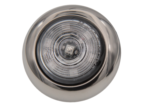 1.25" Mini Round Clearance Marker | 2 Wire with Stainless Steel Bezel - Heavy Duty Lighting (en-US)