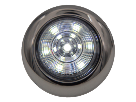 1.25" Mini Round Clearance Marker | 2 Wire with Stainless Steel Bezel - Heavy Duty Lighting (en-US)