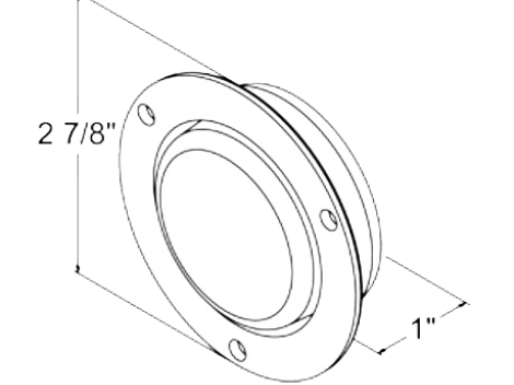 2" Round Clearance Marker Light | Flange Mount - Heavy Duty Lighting (en-US)