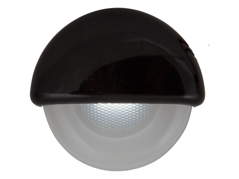 2.25" Half Round Interior Courtesy Light with Black Body - Heavy Duty Lighting (en-US)