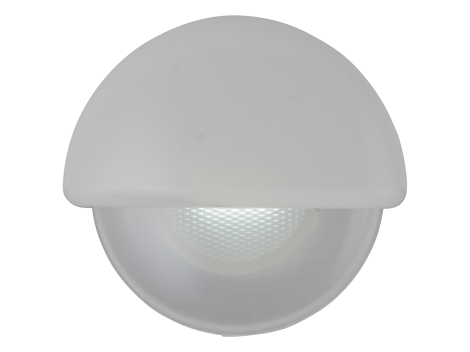 2.25" Half Round Interior Courtesy Light  with White Body - Heavy Duty Lighting (en-US) Products