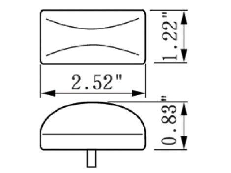 2.5" Rectangular Clearance Marker Light - Heavy Duty Lighting (en-US)