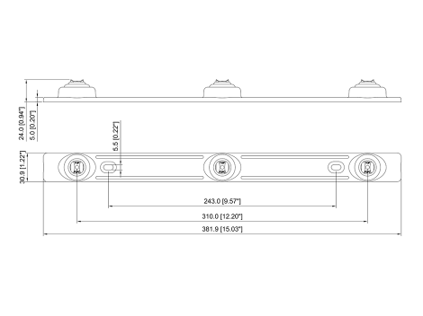 3 Light Stainless Steel ID Bar - Heavy Duty Lighting (en-US)