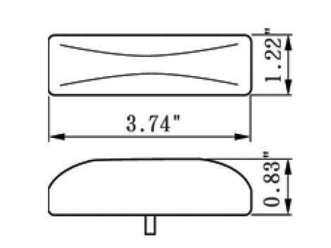 4" Rectangular Clearance Marker Light - Heavy Duty Lighting (en-US)