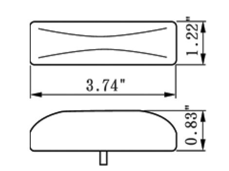 4" Rectangular Clearance Marker Light - Heavy Duty Lighting (en-US)