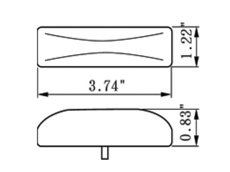 4" Rectangular Clearance Marker Light - Heavy Duty Lighting (en-US)