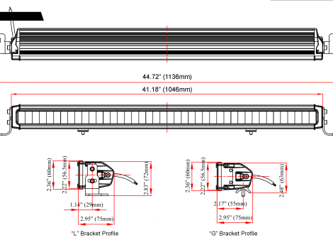 41" LED 10W Single Row Driving Beam with Refractive Lens - Heavy Duty Lighting (en-US)