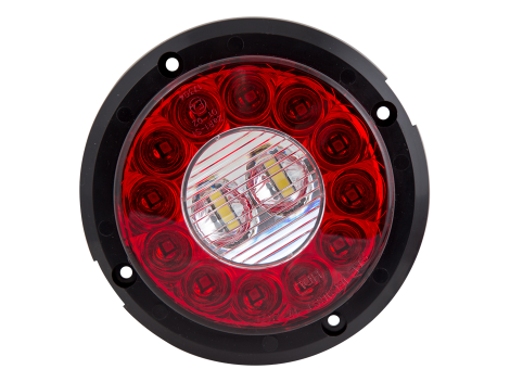 4" Round Surface Mount Combination Stop Tail Turn with Backup Light - Heavy Duty Lighting (en-US)