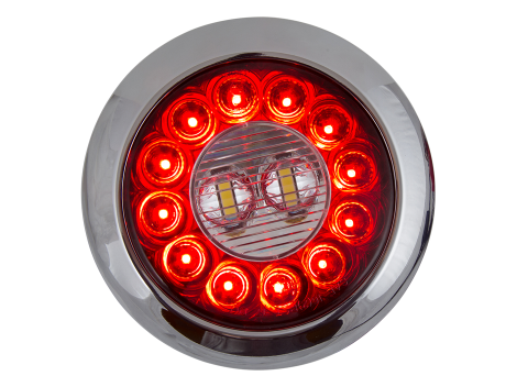 4" Round Surface Mount Combination Stop Tail Turn with Backup Light - Heavy Duty Lighting (en-US)