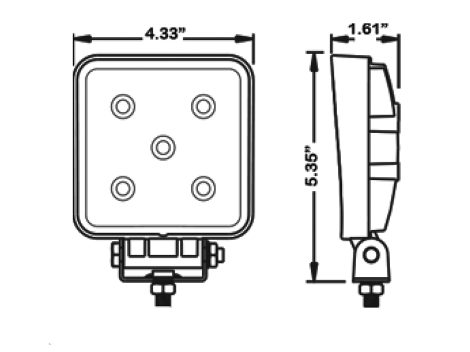 High Output Square Slim Line Work Light - Heavy Duty Lighting (en-US)