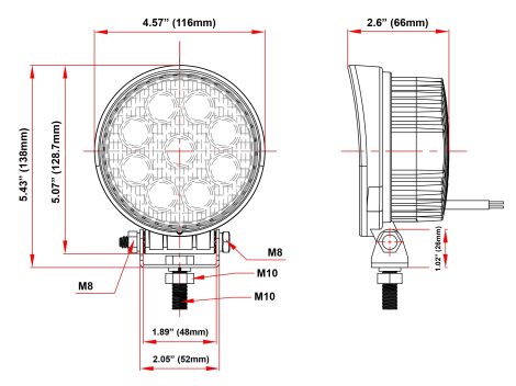 4.3" High Flux Round Spot Light - Heavy Duty Lighting (en-US)