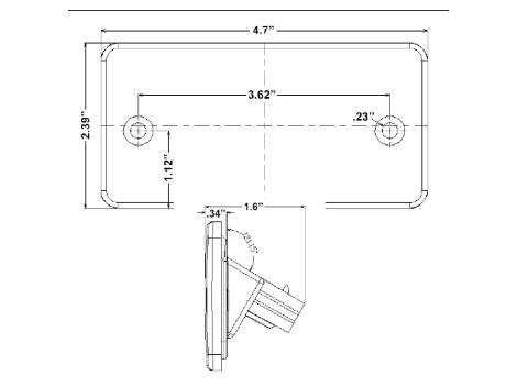 Freightliner® Rectangular Cab Marker Light - Heavy Duty Lighting (en-US)