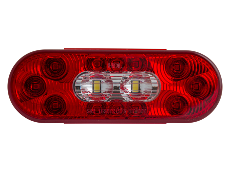 6" Oval Combination Stop Tail Turn with Backup Light - Heavy Duty Lighting (en-US) Products