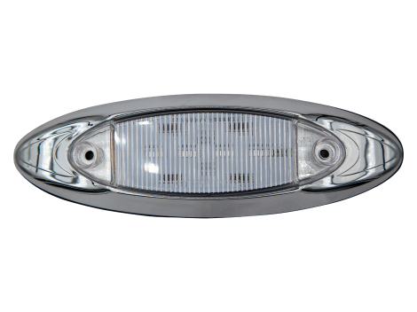 6" Oval Clearance Marker Light with Chrome Bezel - Heavy Duty Lighting (en-US)