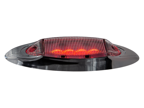 6" Oval Clearance Marker Light with Chrome Bezel - Heavy Duty Lighting (en-US) Products