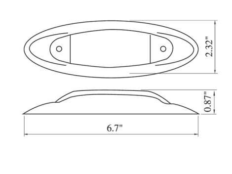 6" Oval Clearance Marker Light - Heavy Duty Lighting (en-US)