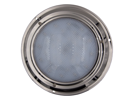 7" Round Stainless Steel Interior Dome Light with No Switch - Heavy Duty Lighting (en-US)