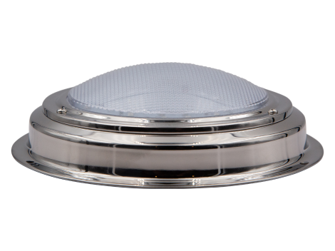 7" Round Stainless Steel Interior Dome Light with No Switch - Heavy Duty Lighting (en-US)