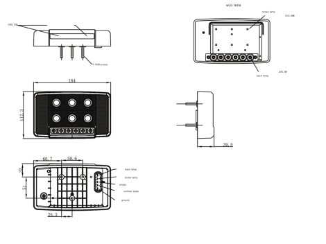 International® LED Stop Tail Turn w/Integrated Back-up & License Light - Heavy Duty Lighting (en-US)