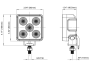 3.6" High Flux Mini Square Flood Light with ATCS® - Heavy Duty Lighting (en-US)