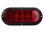 6" Oval Surface Mount Stop Tail Turn Light with Black Bezel - Heavy Duty Lighting (en-US)